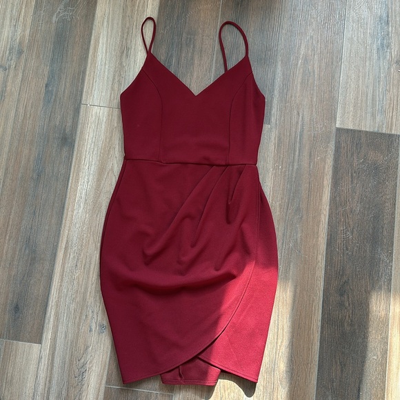 Lulu’s Wrap Mini Dress - Picture 3 of 5